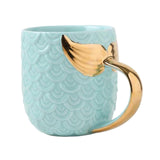 Maxbell 400ml Chocolate Cup with Handle Coffee Cup Tea Mug for Women Girls Boys Blue