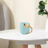 Maxbell 400ml Chocolate Cup with Handle Coffee Cup Tea Mug for Women Girls Boys Blue