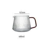 Maxbell Glass Coffee Sharing Pot Durable Portable for Restaurant Camping Household 600ml