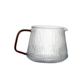 Maxbell Glass Coffee Sharing Pot Durable Portable for Restaurant Camping Household 600ml