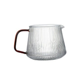Maxbell Glass Coffee Sharing Pot Durable Portable for Restaurant Camping Household 600ml