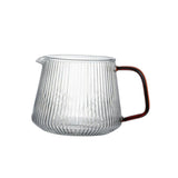 Maxbell Glass Coffee Sharing Pot Durable Portable for Restaurant Camping Household 600ml