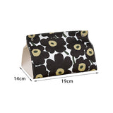 Maxbell Tissue Box Supplies Bedroom PU Leather Accessories Storage Living Room Black