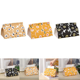 Maxbell Tissue Box Supplies Bedroom PU Leather Accessories Storage Living Room Black