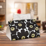 Maxbell Tissue Box Supplies Bedroom PU Leather Accessories Storage Living Room Black