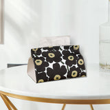 Maxbell Tissue Box Supplies Bedroom PU Leather Accessories Storage Living Room Black