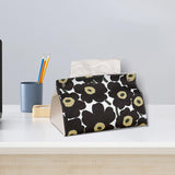 Maxbell Tissue Box Supplies Bedroom PU Leather Accessories Storage Living Room Black