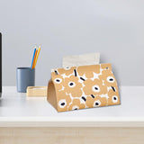 Maxbell Tissue Box Supplies Bedroom PU Leather Accessories Storage Living Room Apricot Color
