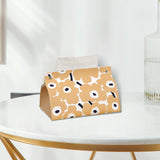 Maxbell Tissue Box Supplies Bedroom PU Leather Accessories Storage Living Room Apricot Color