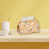Maxbell Tissue Box Supplies Bedroom PU Leather Accessories Storage Living Room Apricot Color