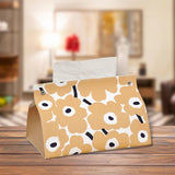 Maxbell Tissue Box Supplies Bedroom PU Leather Accessories Storage Living Room Apricot Color