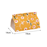 Maxbell Tissue Box Supplies Bedroom PU Leather Accessories Storage Living Room Yellow