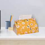 Maxbell Tissue Box Supplies Bedroom PU Leather Accessories Storage Living Room Yellow