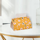 Maxbell Tissue Box Supplies Bedroom PU Leather Accessories Storage Living Room Yellow