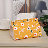 Maxbell Tissue Box Supplies Bedroom PU Leather Accessories Storage Living Room Yellow