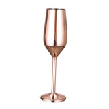 Maxbell Champagne Flute Glasses Stemware Desktop Drinking Vintage Style Copper