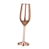 Maxbell Champagne Flute Glasses Stemware Desktop Drinking Vintage Style Copper