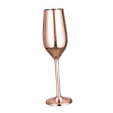 Maxbell Champagne Flute Glasses Stemware Desktop Drinking Vintage Style Copper