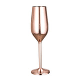 Maxbell Champagne Flute Glasses Stemware Desktop Drinking Vintage Style Copper