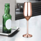 Maxbell Champagne Flute Glasses Stemware Desktop Drinking Vintage Style Copper