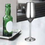 Maxbell Champagne Flute Glasses Stemware Desktop Drinking Vintage Style Argent