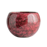Maxbell Ceramic Tea Cup Drink Drinkware Vintage Style Tabletop Living Room Teacup Red