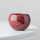 Maxbell Ceramic Tea Cup Drink Drinkware Vintage Style Tabletop Living Room Teacup Red