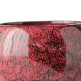 Maxbell Ceramic Tea Cup Drink Drinkware Vintage Style Tabletop Living Room Teacup Red