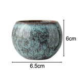 Maxbell Ceramic Tea Cup Drink Drinkware Vintage Style Tabletop Living Room Teacup Green