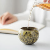 Maxbell Ceramic Tea Cup Drink Drinkware Vintage Style Tabletop Living Room Teacup Yellow