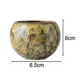 Maxbell Ceramic Tea Cup Drink Drinkware Vintage Style Tabletop Living Room Teacup Yellow