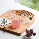Maxbell Milk Mug Single Layer Creative Transparent for Home Living Room Pink