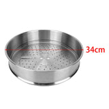 Maxbell Stainless Steel Steamer Basket Meat Cooking Steam Grid for restauran 34cm