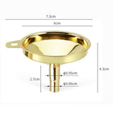 Maxbell with Handle Kitchen Funnel Cooking Supplies Universal for Spices Fluid Gold