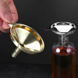 Maxbell with Handle Kitchen Funnel Cooking Supplies Universal for Spices Fluid Gold