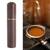 Maxbell Coffee Tamper Distributor Espresso Accessories Hand Tamper for Home Travel Style B Dark Brown