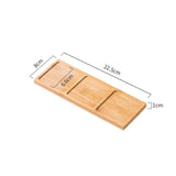 Maxbell Square Wooden Service Tray Dessert Tray Food Tray for Farmhouse Restaurants