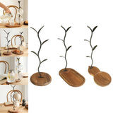 Maxbell Modern Cup Drying Rack Stand Coffee Mug Rack Cup Holder Tree for Home Bar Round Based