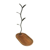 Maxbell Modern Cup Drying Rack Stand Coffee Mug Rack Cup Holder Tree for Home Bar Oval Based
