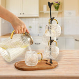 Maxbell Modern Cup Drying Rack Stand Coffee Mug Rack Cup Holder Tree for Home Bar Oval Based