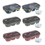 Maxbell Portable Lunch Box Bento Box Multifunctional for Hiking Camping Blue Without Bowl