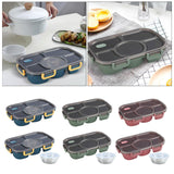 Maxbell Portable Lunch Box Bento Box Multifunctional for Hiking Camping Blue Without Bowl