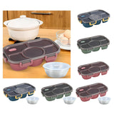 Maxbell Portable Lunch Box Bento Box Multifunctional for Hiking Camping Blue Without Bowl