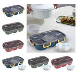 Maxbell Portable Lunch Box Bento Box Multifunctional for Hiking Camping Blue Without Bowl