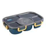 Maxbell Portable Lunch Box Bento Box Multifunctional for Hiking Camping Blue Without Bowl