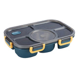 Maxbell Portable Lunch Box Bento Box Multifunctional for Hiking Camping Blue Without Bowl