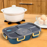 Maxbell Portable Lunch Box Bento Box Multifunctional for Hiking Camping Blue Without Bowl