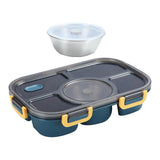 Maxbell Portable Lunch Box Bento Box Multifunctional for Hiking Camping Blue With Bowl