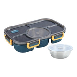 Maxbell Portable Lunch Box Bento Box Multifunctional for Hiking Camping Blue With Bowl