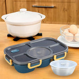 Maxbell Portable Lunch Box Bento Box Multifunctional for Hiking Camping Blue With Bowl